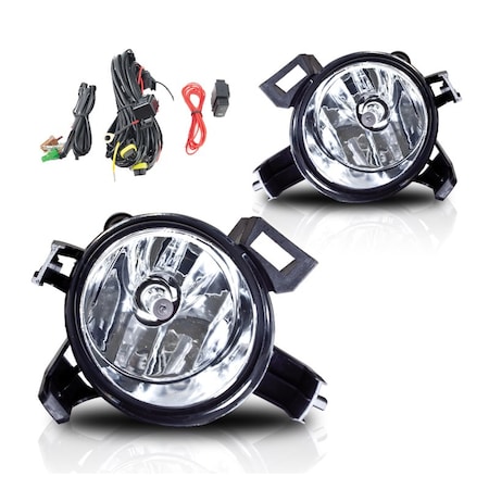 Winjet Fog Light - Clear Wiring Kit Included CFWJ-0182-C